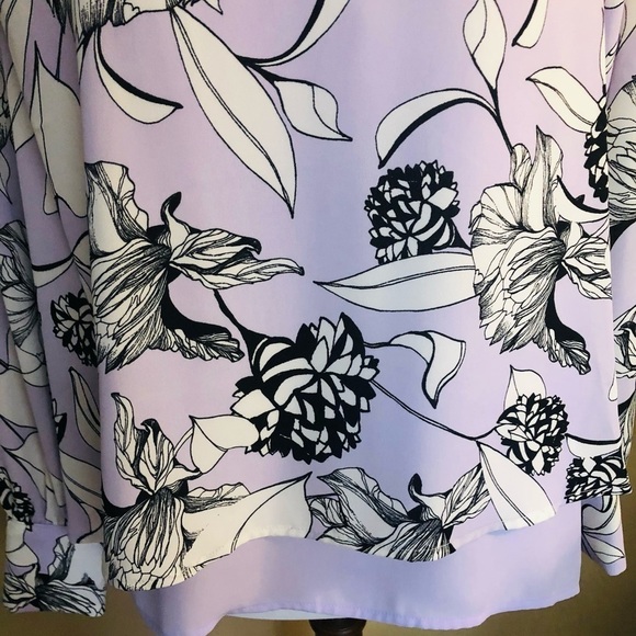 Pastel Layered Dress Blouse Top - Picture 8 of 10